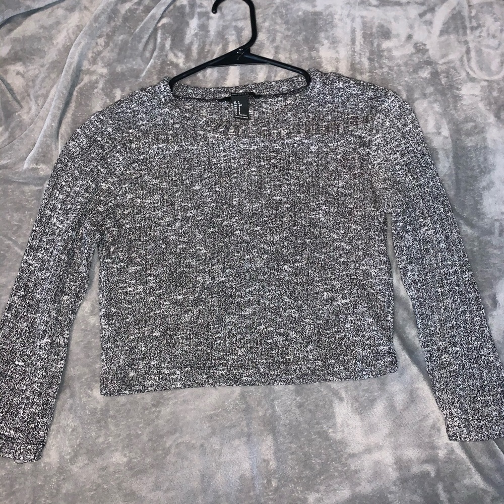Grey crop top
